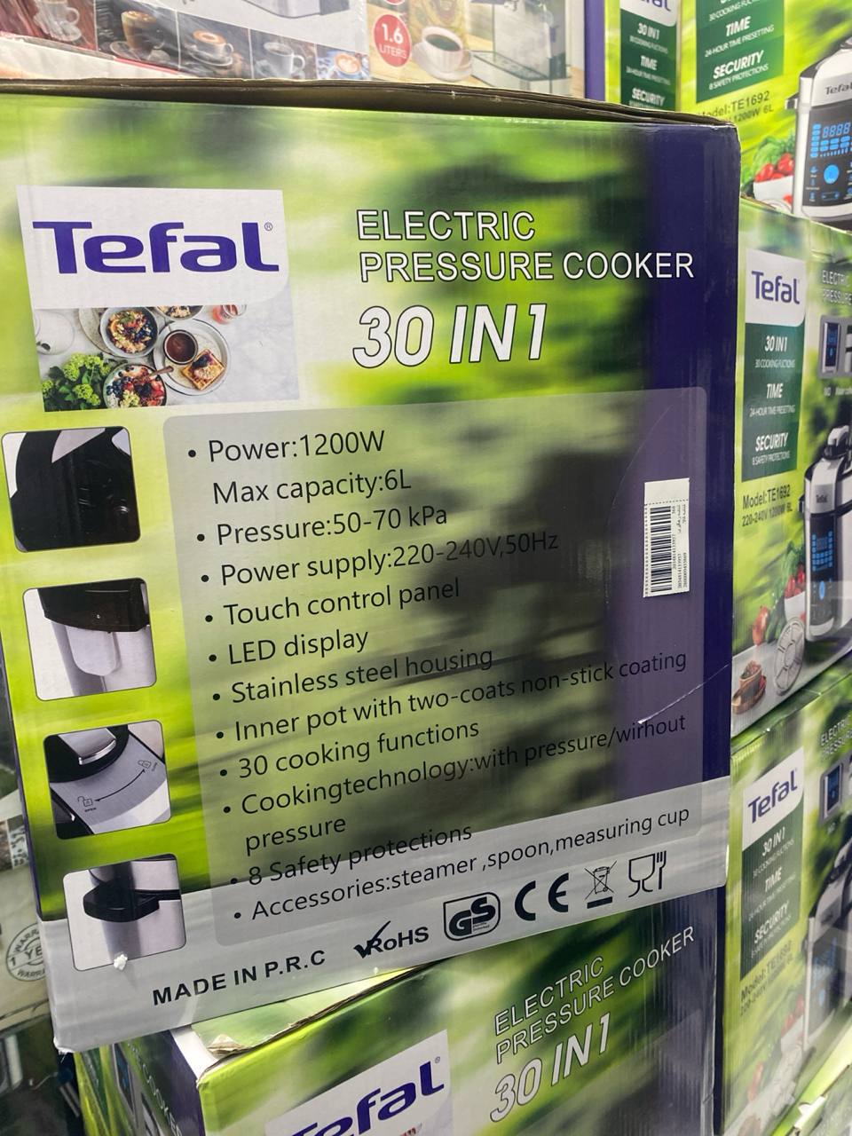 زودپز برقی 30 کاره 6 لیتر تفال tefal مدل TE1692