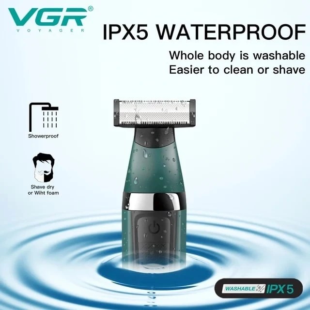 ماشین اصلاح بادیگروم بدن و صورت وی جی آر  VGR V_393